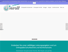 Tablet Screenshot of dierolf-orthopaedie.de